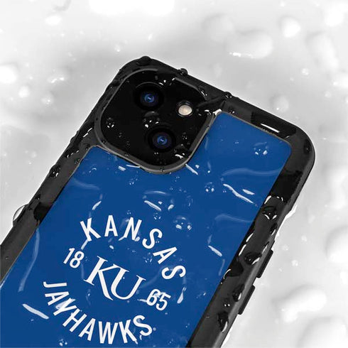 University of Kansas Jayhawks KY 1865 iPhone 15 Waterproof Case
