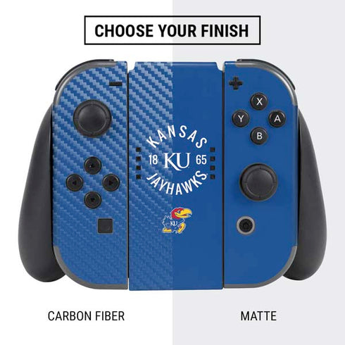 University of Kansas Jayhawks KY 1865 Nintendo Switch Bundle Skin