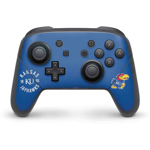 University of Kansas Jayhawks KY 1865 Nintendo Switch Pro Controller Skin