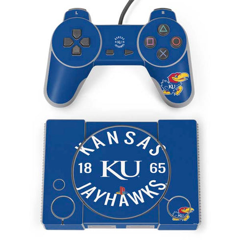 University of Kansas Jayhawks KY 1865 PlayStation Classic Bundle Skin
