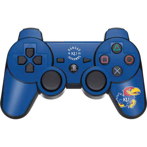 University of Kansas Jayhawks KY 1865 PS3 Dual Shock wireless controller Skin