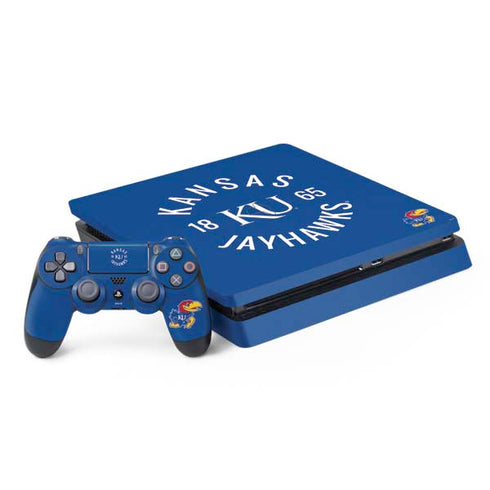 University of Kansas Jayhawks KY 1865 PS4 Slim Bundle Skin