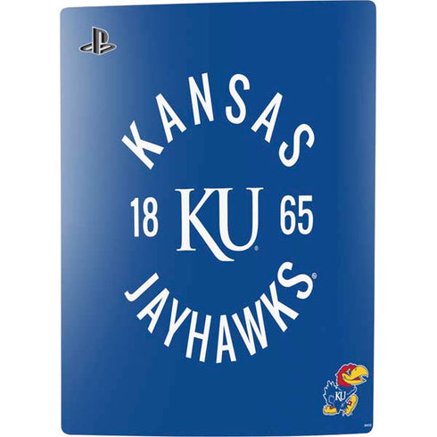 University of Kansas Jayhawks KY 1865 PS5 Digital Edition Console Skin