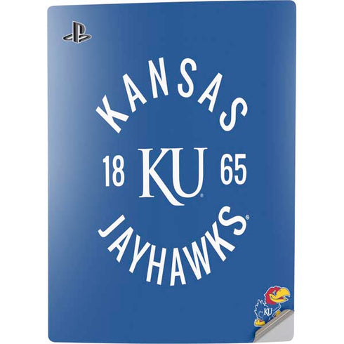 University of Kansas Jayhawks KY 1865 PS5 Digital Edition Console Skin