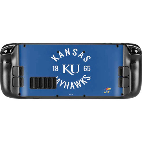 University of Kansas Jayhawks KY 1865 Steam Deck Handheld Gaming Computer Skin