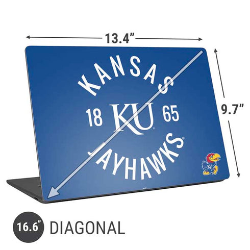 University of Kansas Jayhawks KY 1865 Universal Laptop 16.6in (13.4 x 9.7in) Skin