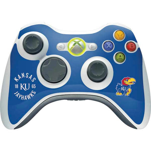 University of Kansas Jayhawks KY 1865 Xbox 360 Wireless Controller Skin