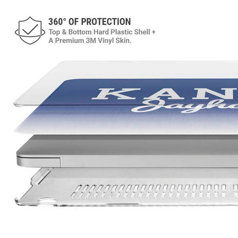 University of Kansas Jayhawks MacBook Pro 15in (2016-19) Case plus Skin