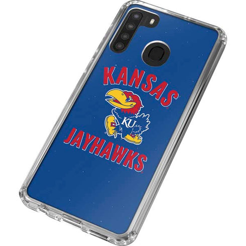 University of Kansas Jayhawks Mascot Galaxy A21 Clear Case