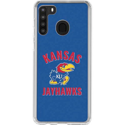 University of Kansas Jayhawks Mascot Galaxy A21 Clear Case