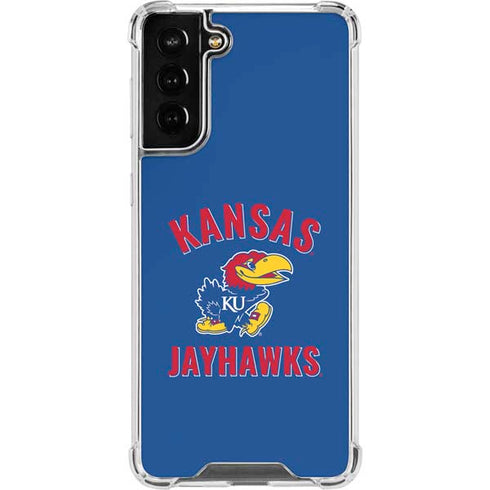 University of Kansas Jayhawks Mascot Galaxy S21 FE Clear Case