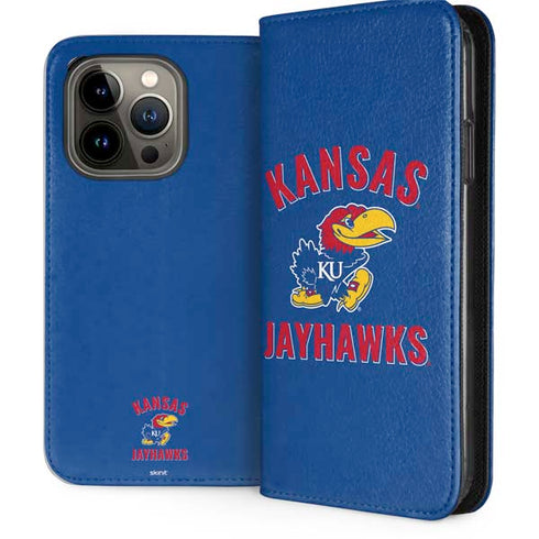 University of Kansas Jayhawks Mascot iPhone 13 Pro Folio Case