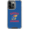 University of Kansas Jayhawks Mascot iPhone 15 Pro Clear Case