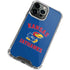 University of Kansas Jayhawks Mascot iPhone 14 Pro Clear Case