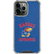 University of Kansas Jayhawks Mascot iPhone 14 Pro Max Clear Case