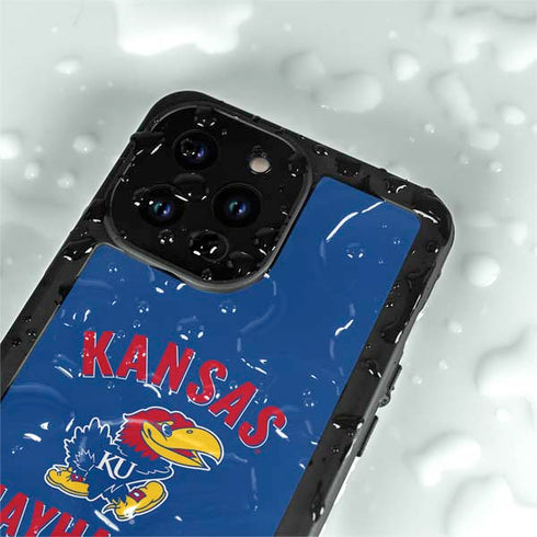 University of Kansas Jayhawks Mascot iPhone 14 Pro Max Waterproof Case