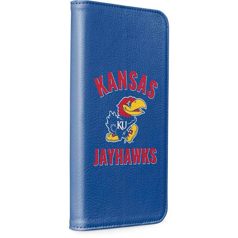 University of Kansas Jayhawks Mascot iPhone 15 Plus Folio Case