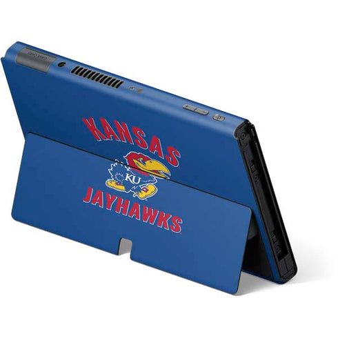 University of Kansas Jayhawks Mascot Nintendo Switch OLED (2021) Skin