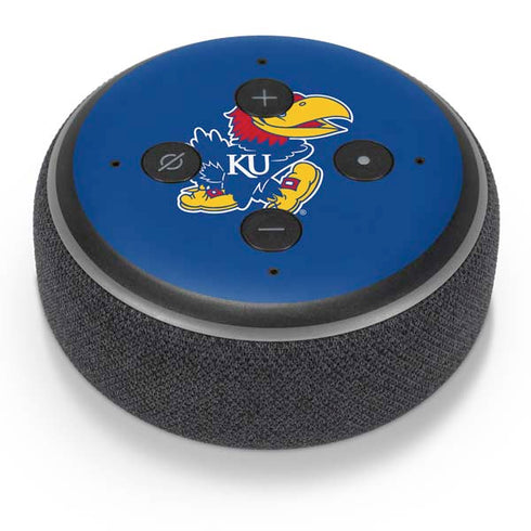 University of Kansas Jayhawks Mascot Outline Amazon Echo Dot Skin
