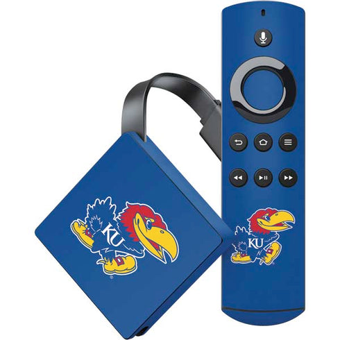 University of Kansas Jayhawks Mascot Outline Amazon Fire TV Skin
