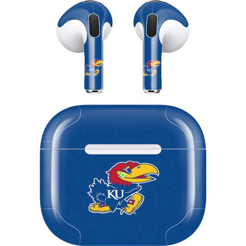 University of Kansas Jayhawks Mascot Outline Apple AirPods (3rd Gen 2021) Skin
