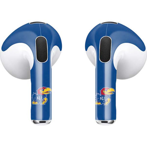 University of Kansas Jayhawks Mascot Outline Apple AirPods (3rd Gen 2021) Skin