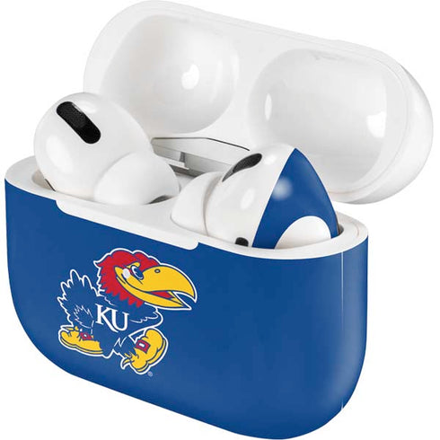 University of Kansas Jayhawks Mascot Outline Apple AirPods Pro Skin