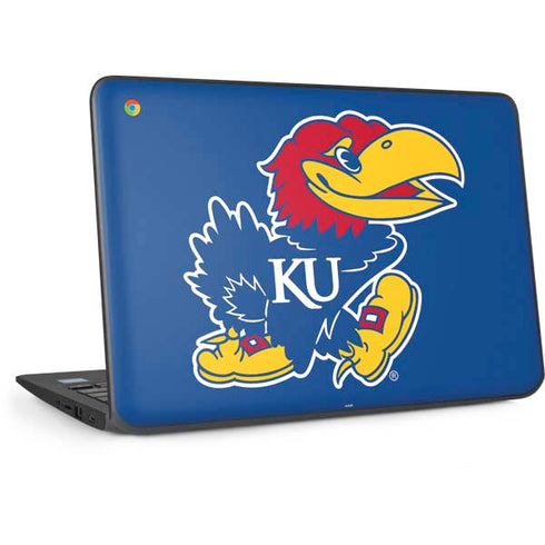 University of Kansas Jayhawks Mascot Outline HP Chromebook Skin