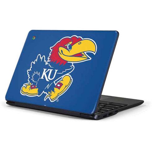 University of Kansas Jayhawks Mascot Outline Samsung Chromebook Skin