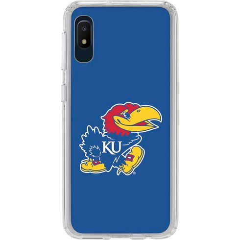 University of Kansas Jayhawks Mascot Outline Galaxy A10e Clear Case