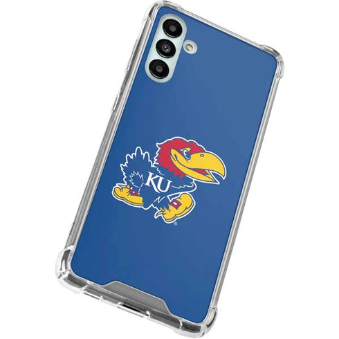 University of Kansas Jayhawks Mascot Outline Galaxy A13 5G Clear Case