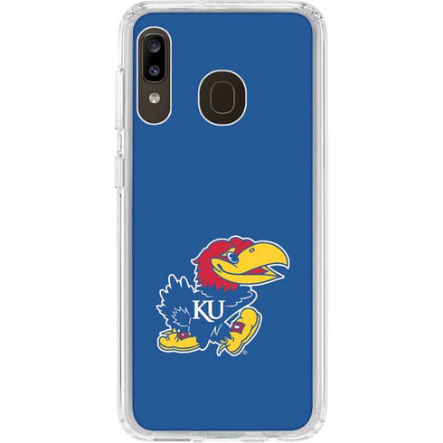 University of Kansas Jayhawks Mascot Outline Galaxy A20 Clear Case
