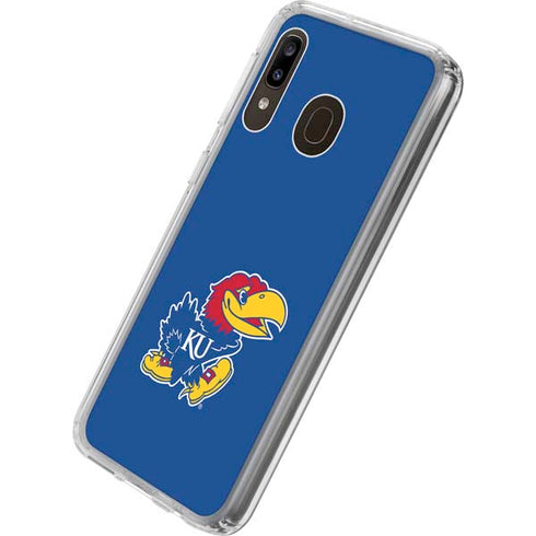 University of Kansas Jayhawks Mascot Outline Galaxy A20 Clear Case