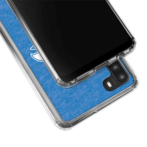 University of Kansas Jayhawks Mascot Outline Galaxy A21 Clear Case