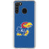 University of Kansas Jayhawks Mascot Outline Galaxy A21 Clear Case