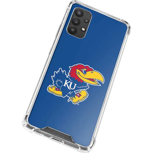 University of Kansas Jayhawks Mascot Outline Galaxy A32 5G Clear Case
