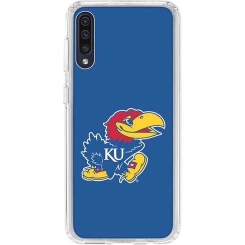 University of Kansas Jayhawks Mascot Outline Galaxy A50 Clear Case