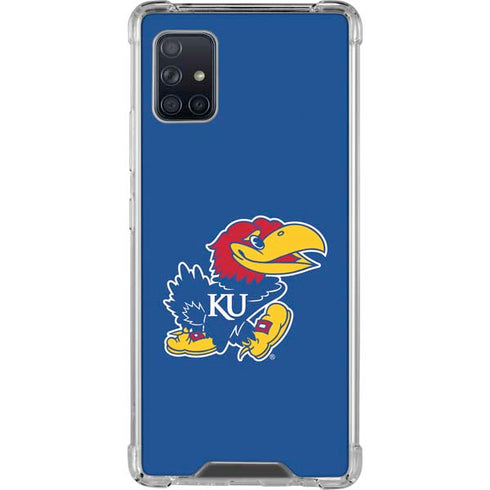University of Kansas Jayhawks Mascot Outline Galaxy A51 5G Clear Case