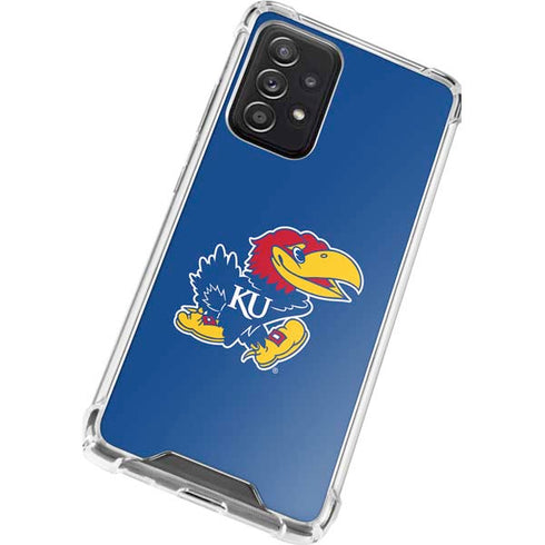 University of Kansas Jayhawks Mascot Outline Galaxy A52 5G Clear Case