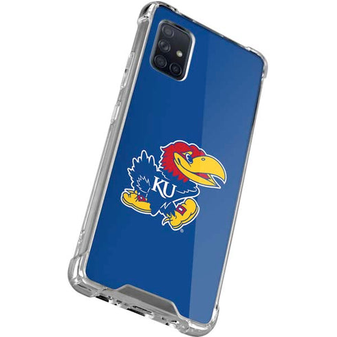 University of Kansas Jayhawks Mascot Outline Galaxy A71 5G Clear Case