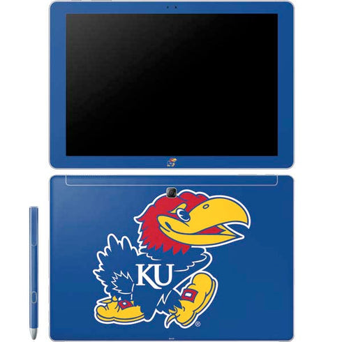 University of Kansas Jayhawks Mascot Outline Galaxy Book 12in Skin