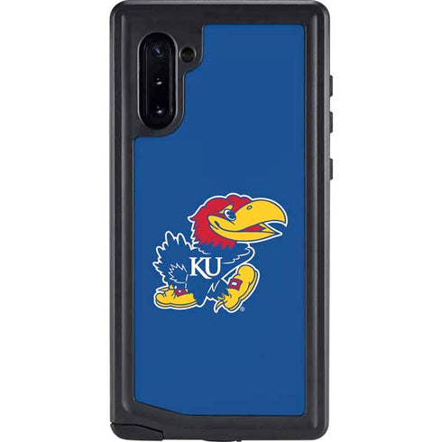 University of Kansas Jayhawks Mascot Outline Galaxy Note 10 Waterproof Case