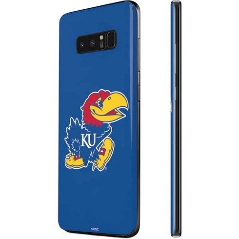 University of Kansas Jayhawks Mascot Outline Galaxy Note 8 Skin