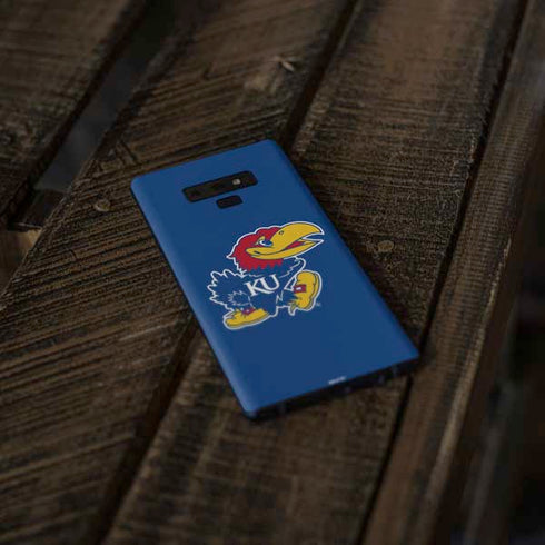 University of Kansas Jayhawks Mascot Outline Galaxy Note 9 Skin