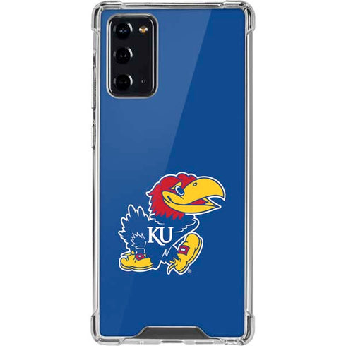 University of Kansas Jayhawks Mascot Outline Galaxy Note20 5G Clear Case