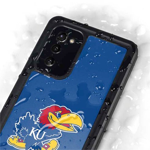 University of Kansas Jayhawks Mascot Outline Galaxy Note20 5G Waterproof Case