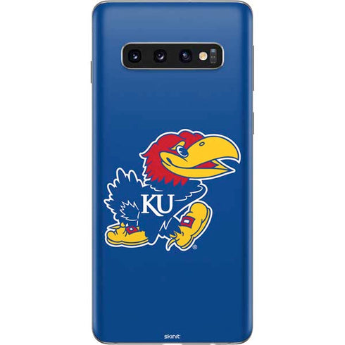 University of Kansas Jayhawks Mascot Outline Galaxy S10 Skin