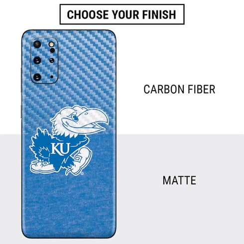 University of Kansas Jayhawks Mascot Outline Galaxy S20 Plus Skin