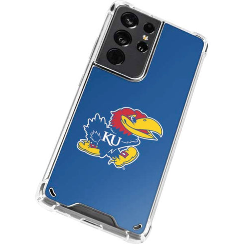 University of Kansas Jayhawks Mascot Outline Galaxy S21 Ultra 5G Clear Case