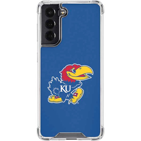 University of Kansas Jayhawks Mascot Outline Galaxy S22 Clear Case